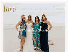 Tablet Screenshot of lovebridalboutique.com